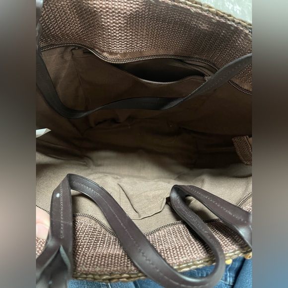 Floral Straw Bag - like new condition - Picture 4 of 5